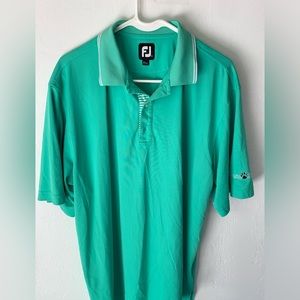 Teal FootJoy golf shirt